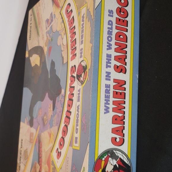 Where In The World Is Carmen Sandiego? Vintage Board Game 1992 TV Show - Picture 3 of 10